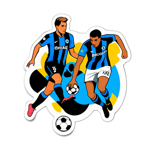 Sticker ya Mechi ya Soka kati ya Club Brugge na Charleroi