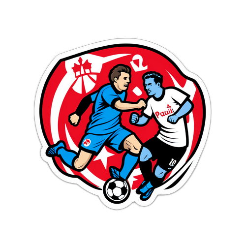 Sticker ya Mechi ya Soka kati ya Stuttgart na St. Pauli