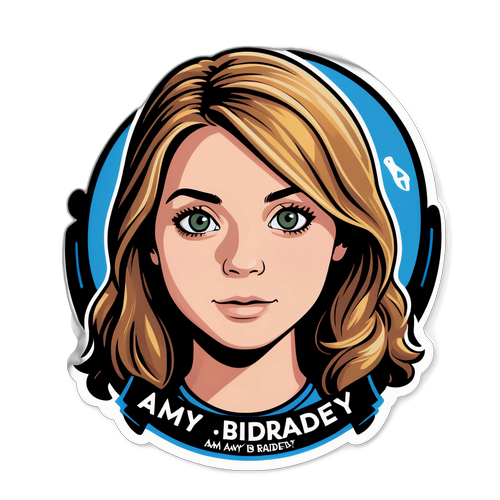 Sticker poświęcony zaginionej Amy Bradley