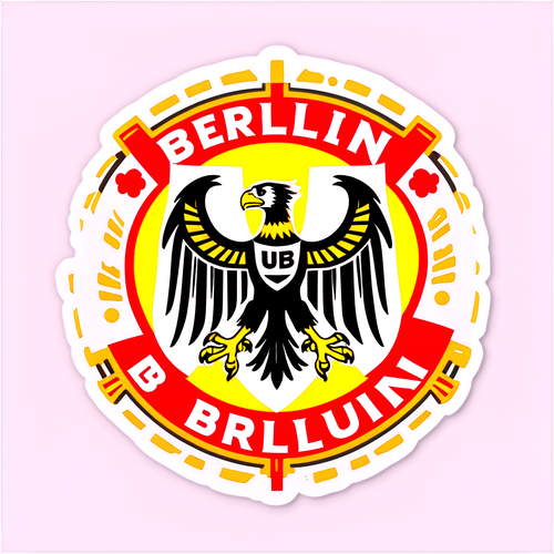 Sticker với logo Union Berlin và Leverkusen kết hợp