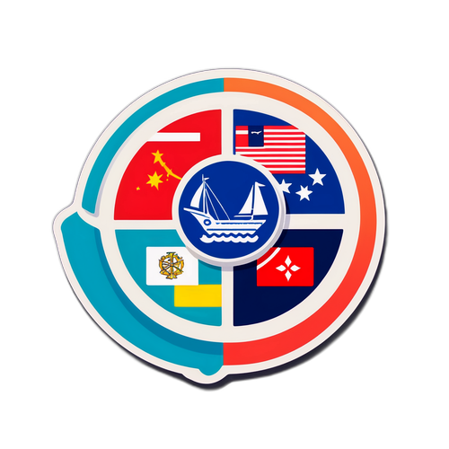 Handel zwischen Nationen Sticker