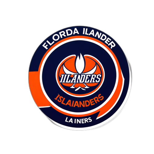 Хоккейная шайба с логотипом Флоридских Айлендерс