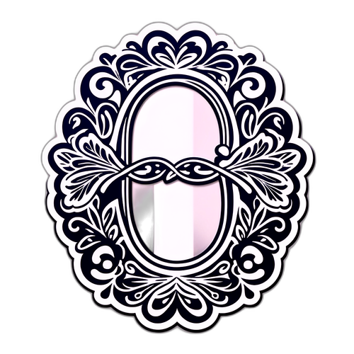 सजावटी फूलों के डिज़ाइन के साथ 'O' अक्षर