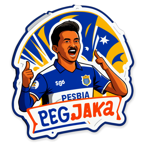 Stiker Sejarah Pertandingan Persib Bandung vs Persija Jakarta