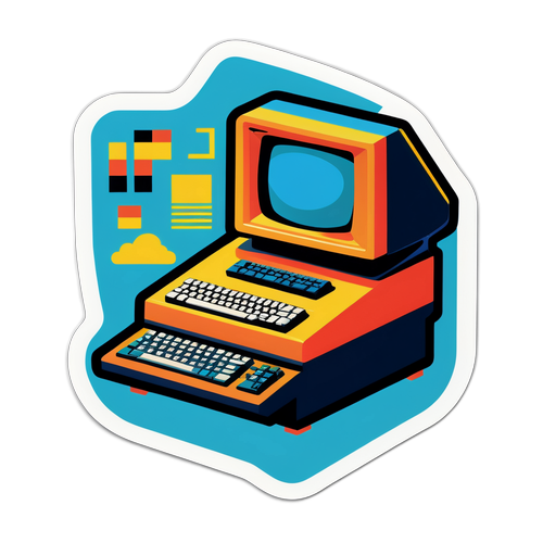 Retro stil Microsoft klistermærke