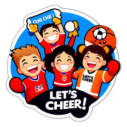 세리에 A 응원하는 귀여운 캐릭터 스티커