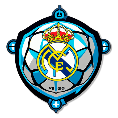 Real Madrid’s Glorious Logo: Oplev Det Fantastiske Mønster af Fodbold i Celta Vigo Kampen!