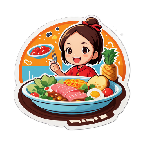 平野レミが意外な食材を使った料理を楽しんでいる場面