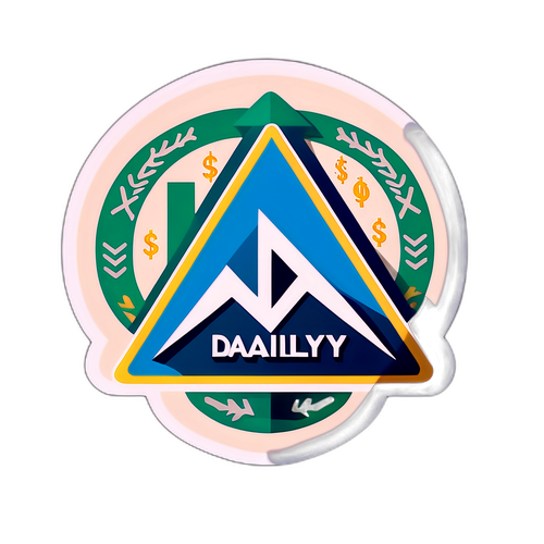 經濟日報標誌與經濟增長圖案