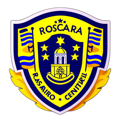 Stiker Emblem Rosario Central