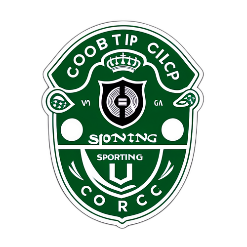Sticker ya Kandanda ya Sporting CP