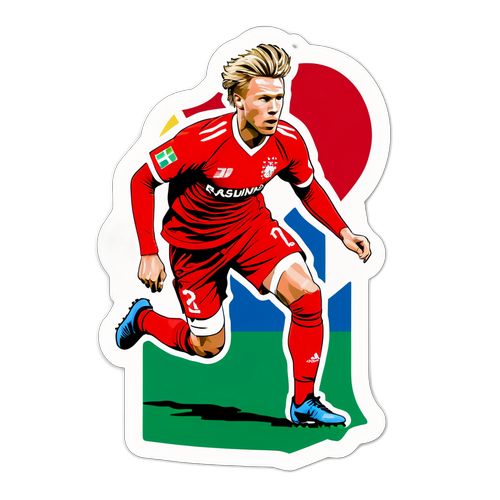 Rasmus Højlund i aktion