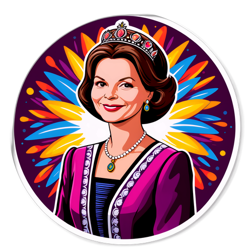 Drottning Silvia vid en kulturell händelse