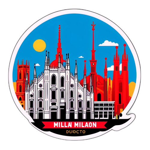 Sticker Tendenza Skyline di Milano