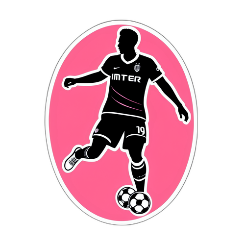 Silhouette de joueur de football célébrant un but