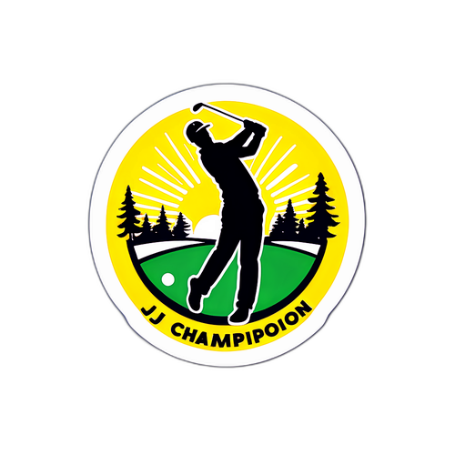 JJ Spaun Golf Champion Sticker