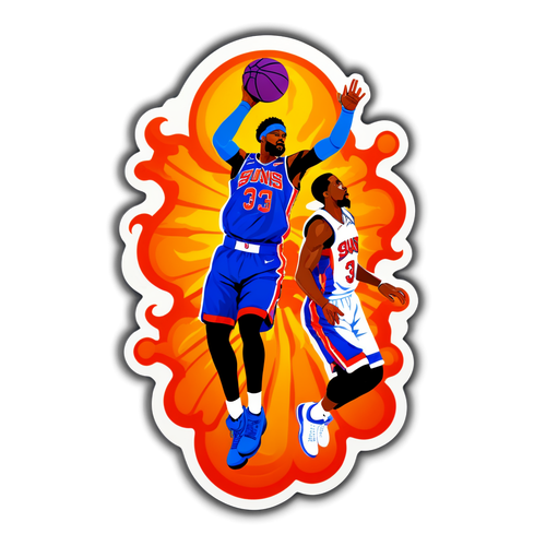 Sticker ng Labanan ng Suns at Pistons