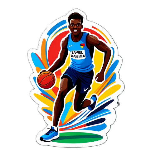 Samuel Mbangula'nın Spor Başarılarını Kutlayan Dinamik Sticker