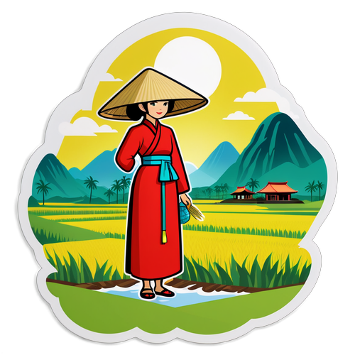 Een uitnodigende illustratie van Vietnam