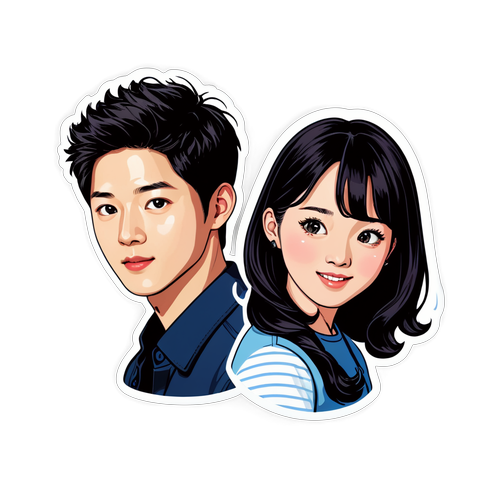 Pesona Pasangan Kartun: Song Joong-ki dan Katy Louise Saunders