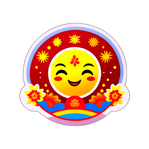 2026年農曆新年第三天的早安貼紙