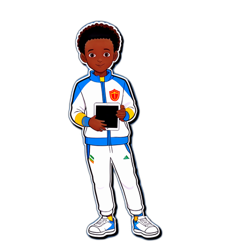 Ethiopian Young Boy with Ipad
