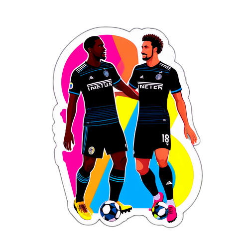 Inter Miami ve LA Galaxy Futbolcuları Sticker Tasarımı