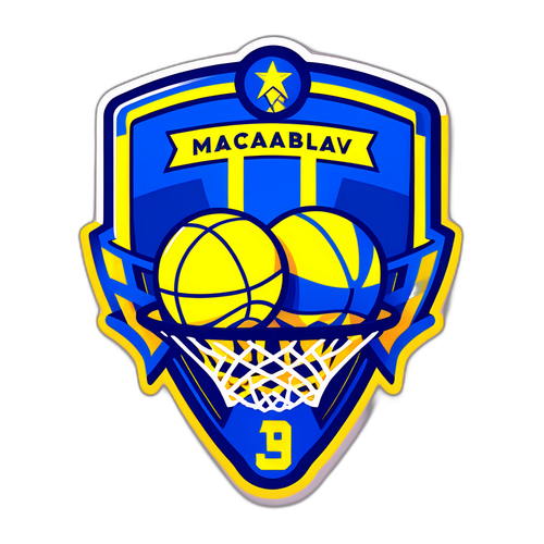 עיצוב מדבקה המייצגת את היריבויות החזקות של מכבי תל אביב