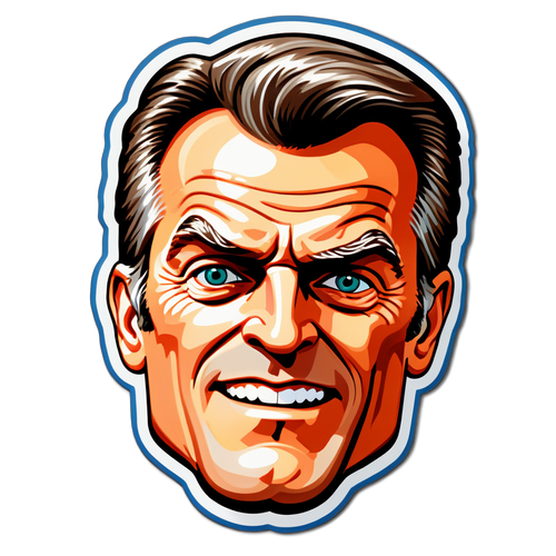 Sticker que representa a Stephen Collins