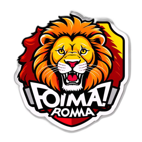สติ๊กเกอร์รูปสิงโต 'Forza Roma!'