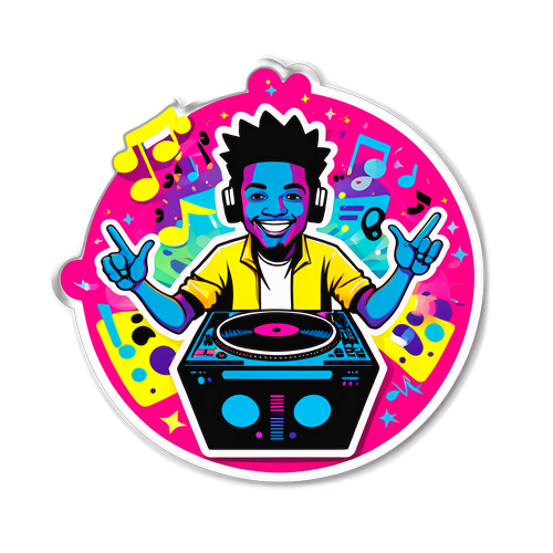 Sticker DJ HKT Party!