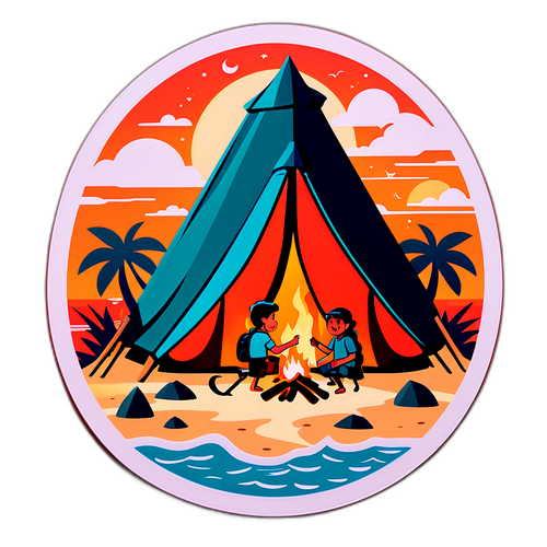 Vignette d'Aventurier sur Plage Tropicale