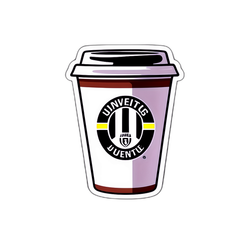 מדבקת כוס קפה עיצוב ג'ובנטוס