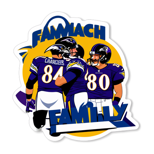 Ravens vs Chargers Rivalry Sticker