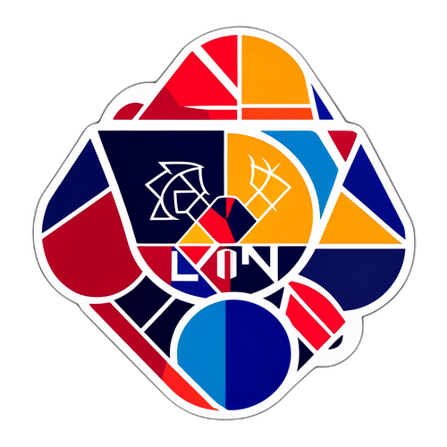 Αφηρημένο Αυτοκόλλητο για τη Lyon FC