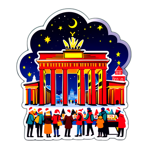 Brandenburger Tor med julemarked