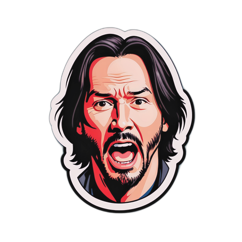 Zábavný obrázek Keanu Reevese s ikonickými frázemi
