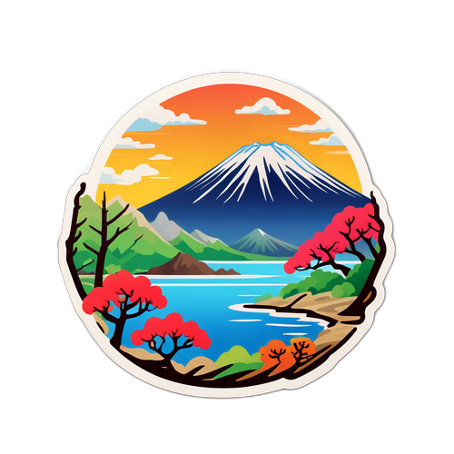 桜島の四季の風景