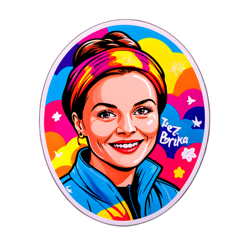 Nálepka s motivem Terezy Brodské