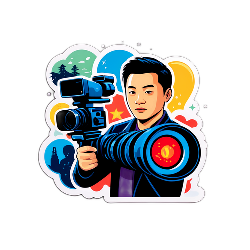 电影拍摄场景贴纸