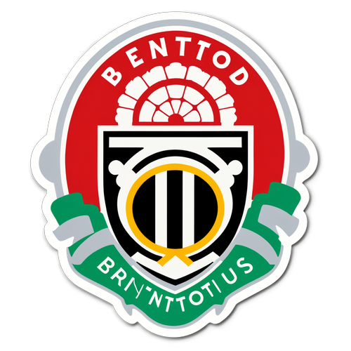 Diseño de un adhesivo que representa la atmósfera del estadio de Brentford durante un partido