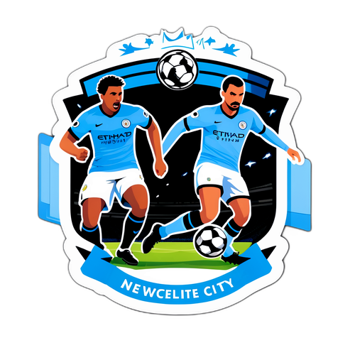 Dynamic Sticker ng Labanan sa Soccer: Newcastle vs Man City