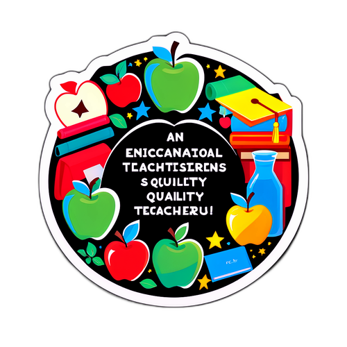 Sticker ya Elimu juu ya Walimu Wenye Ubora