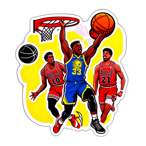 Sticker ng Mga Sandali sa Bulls vs Warriors