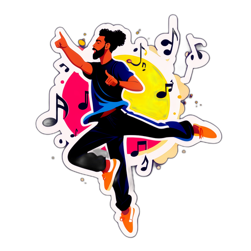 מדבקת ריקוד מלאת אנרגיה