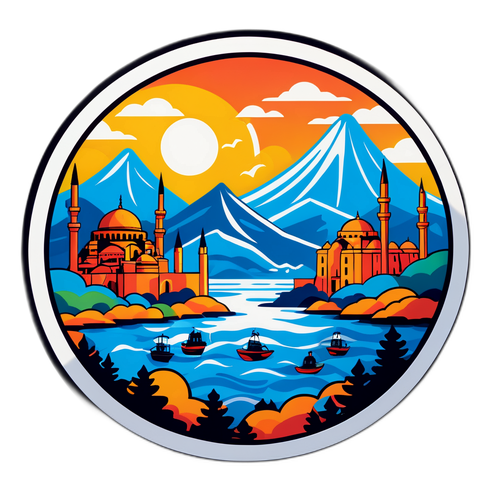 Наклейка с символикой шоу "Выжить в Стамбуле"