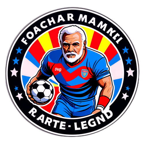 Sticker dedicado a futbolistas retirados