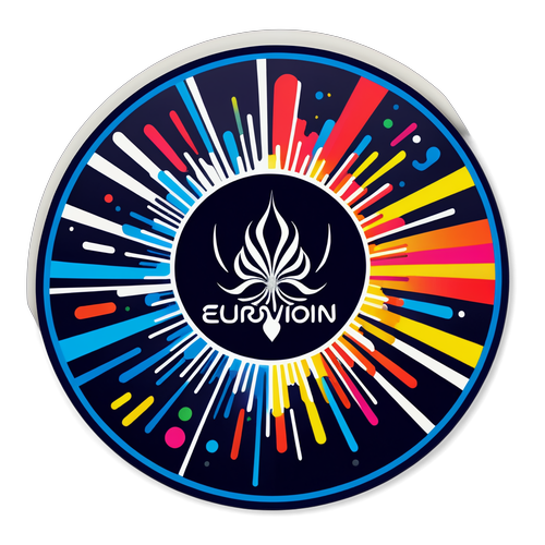 Design di un adesivo per l'Eurovision 2026
