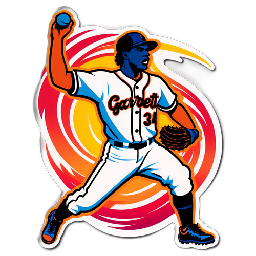 Fierce Pitcher Garrett Crochet Sticker