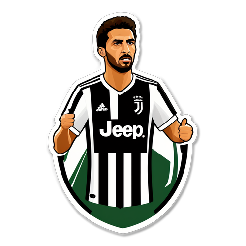 Sticker Juventus với hình ảnh cầu thủ